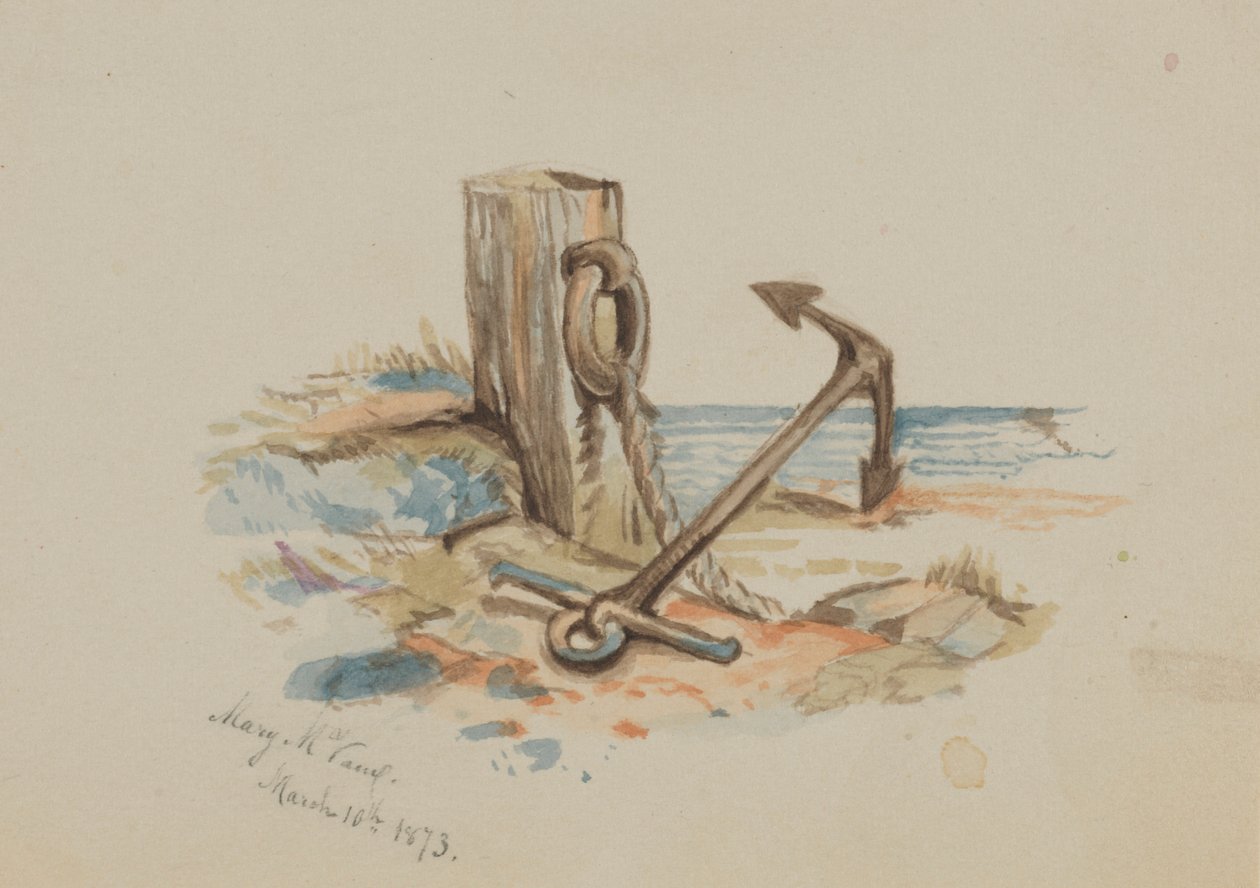 Sin título (Amarre y ancla) de Mary Vaux Walcott