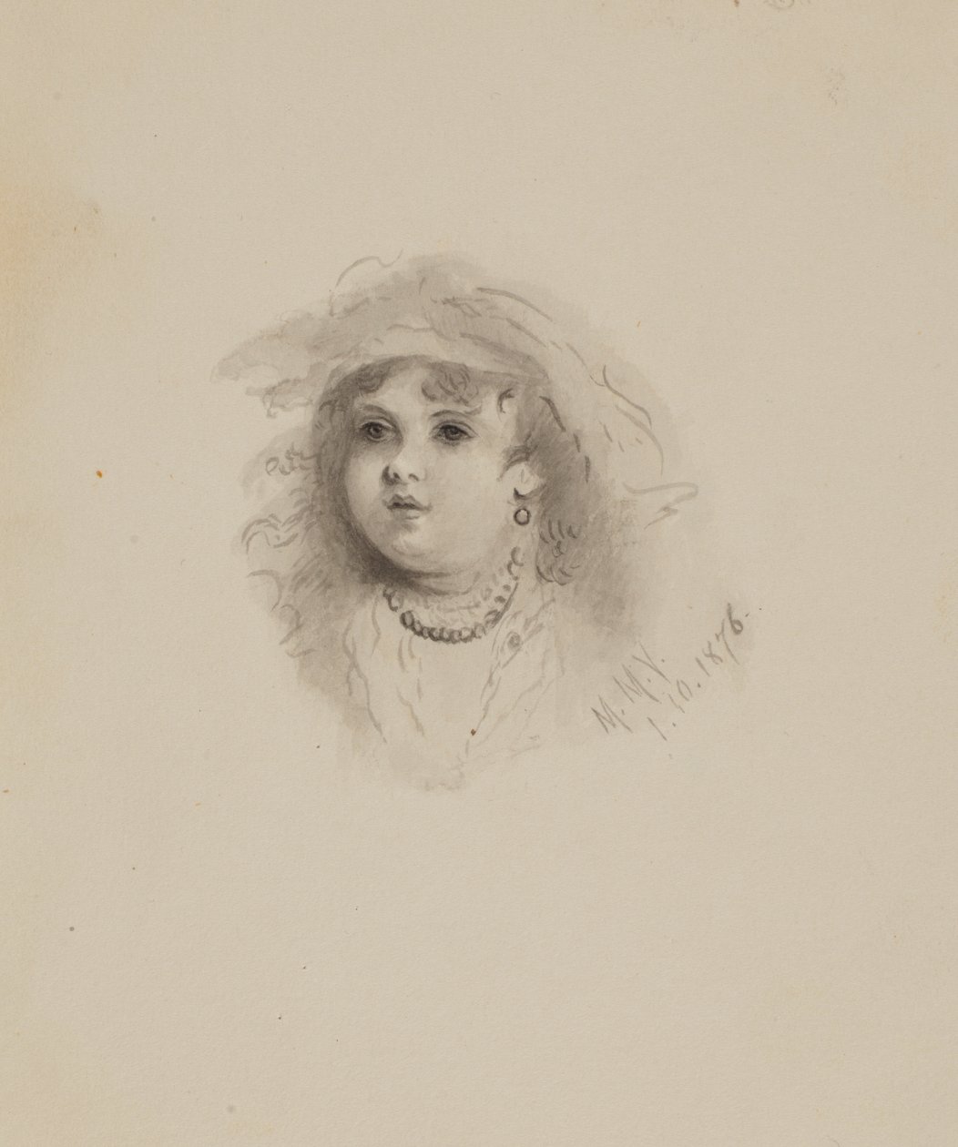 Cabeza de un niño (sin título) de Mary Vaux Walcott