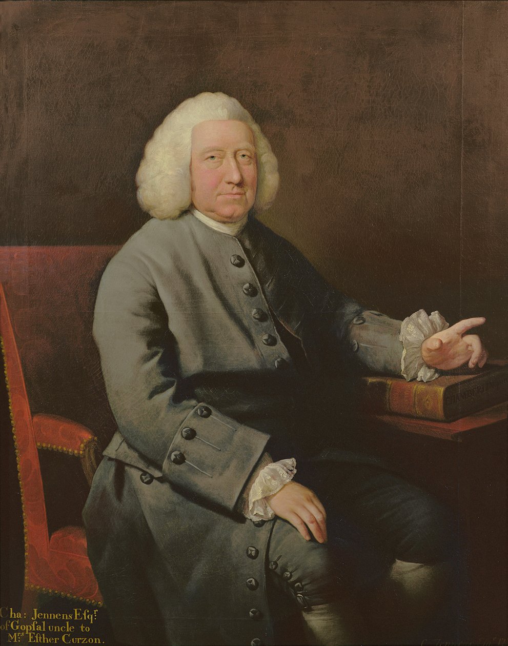 Retrato de Charles Jennens (1700-73), mecenas y amigo de Handel de Mason Chamberlin