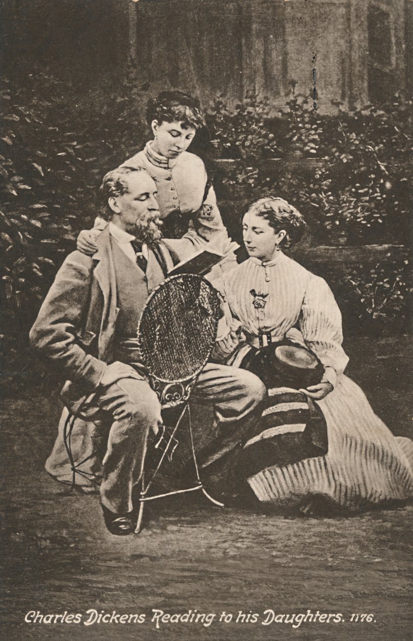 Charles Dickens leyendo a sus hijas de Mason and Co.