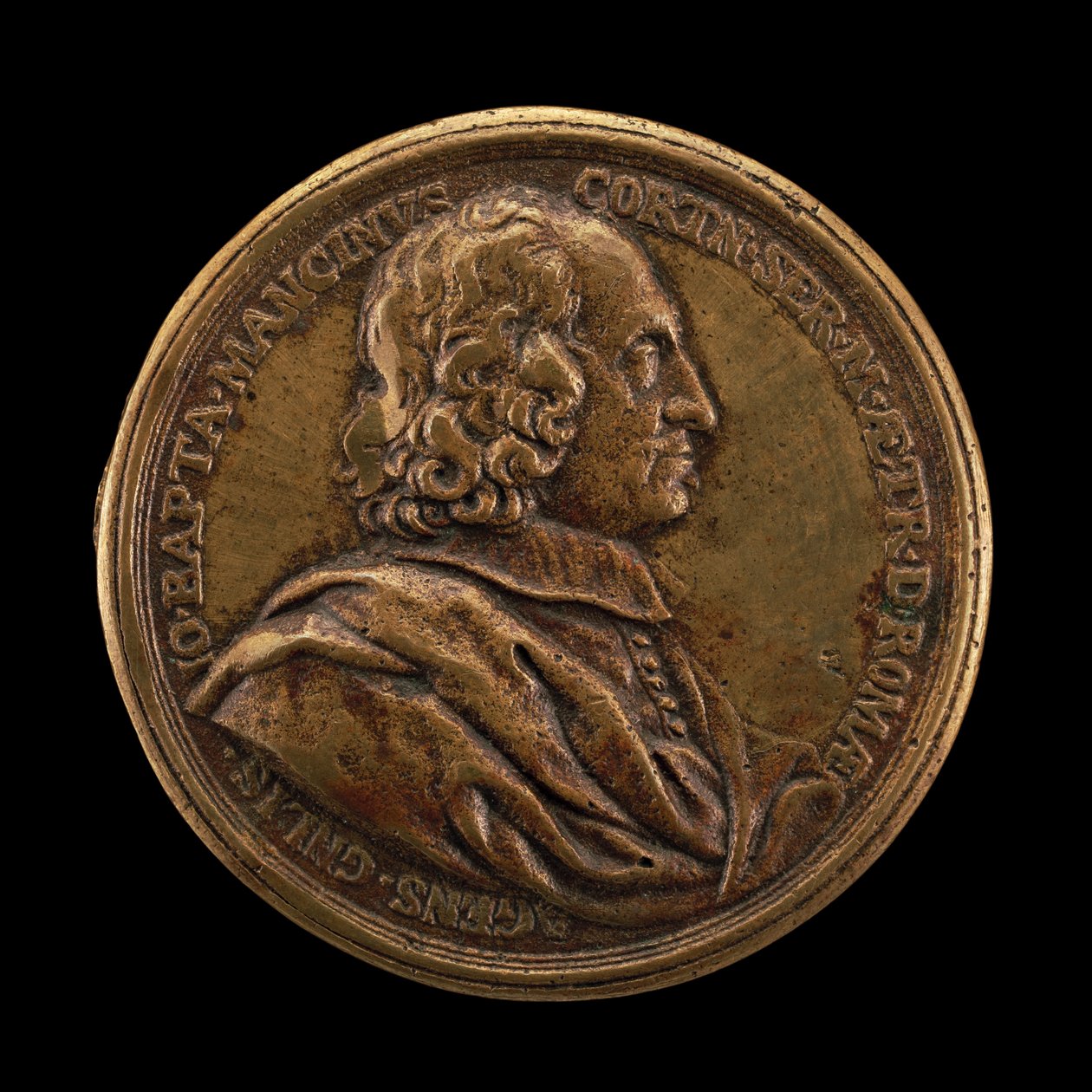 Giovanni Battista Mancini, fallecido en 1694, Agente General de Toscana en Roma [anverso], 1680 de Massimiliano Soldani