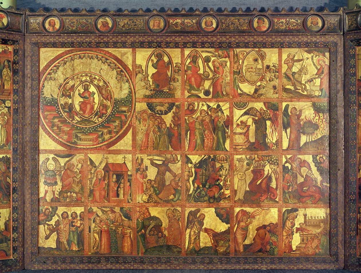 Retablo con 48 escenas del Apocalipsis, c.1400 de Master Bertram of Minden