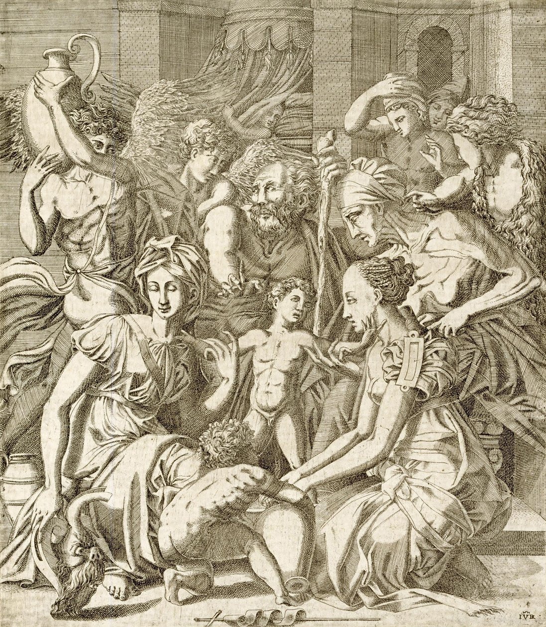 Alegoría del Nacimiento de Cristo de Master I. O. V.
