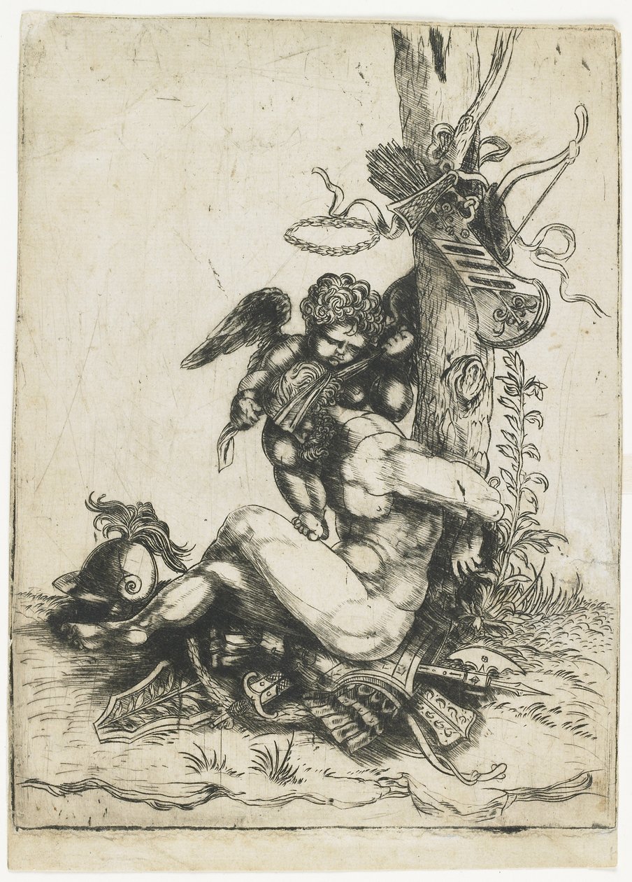 Marte Atado por Cupido, c.1515-1520 de Master of 1515