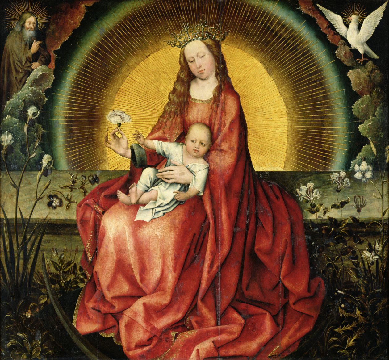 La Virgen y el Niño de Master of Flémalle
