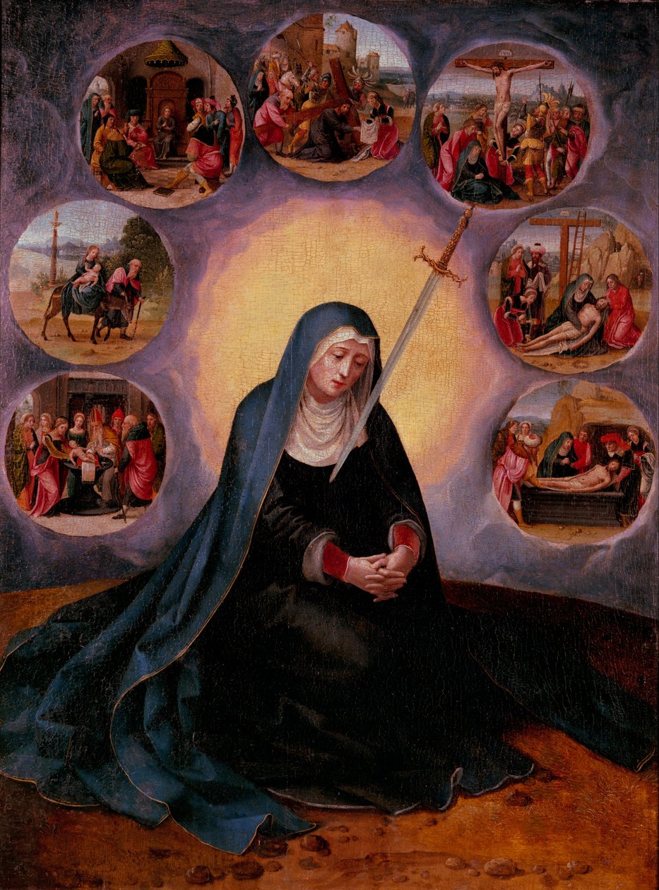 Virgen de los Siete Dolores de Master of Half the Lengths