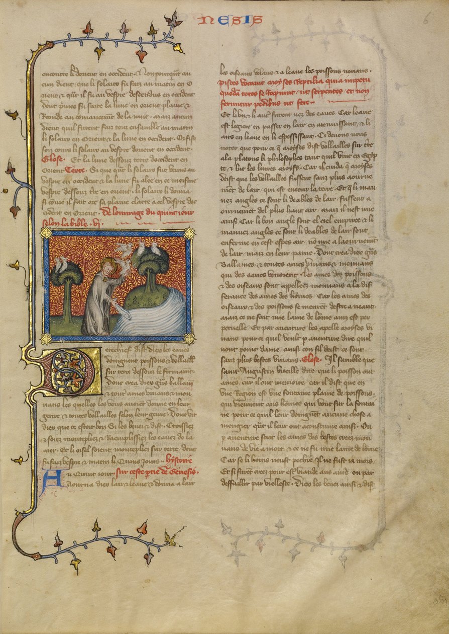 La creación de aves y peces de Master of Jean