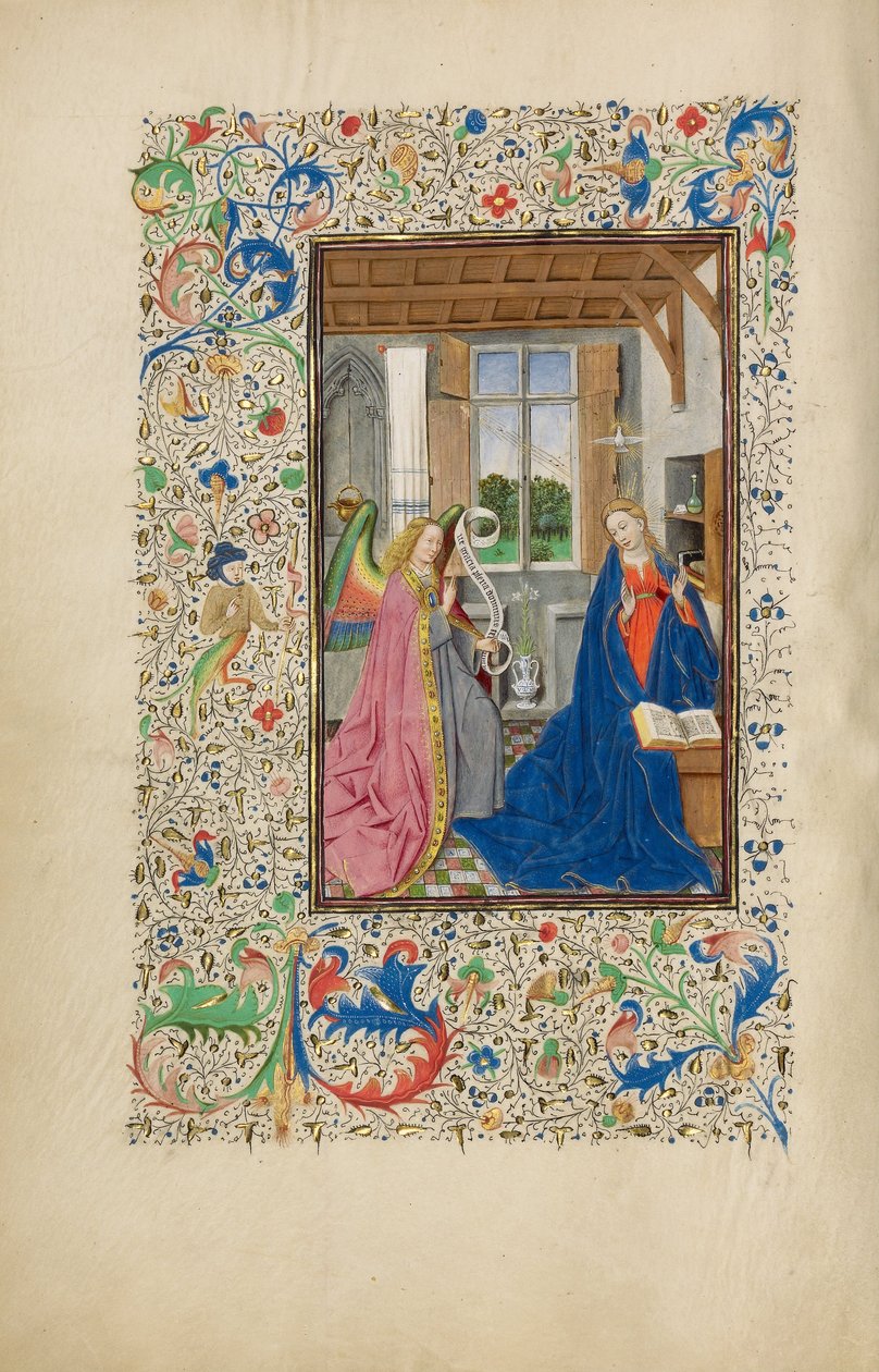 La Anunciación de Master of Llangattock the Hours