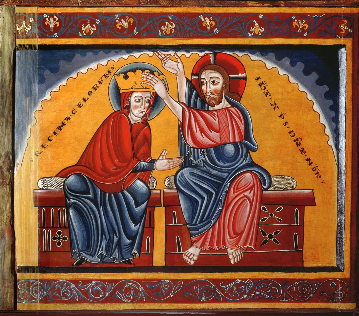 Coronación de la Virgen de Master of Lluca