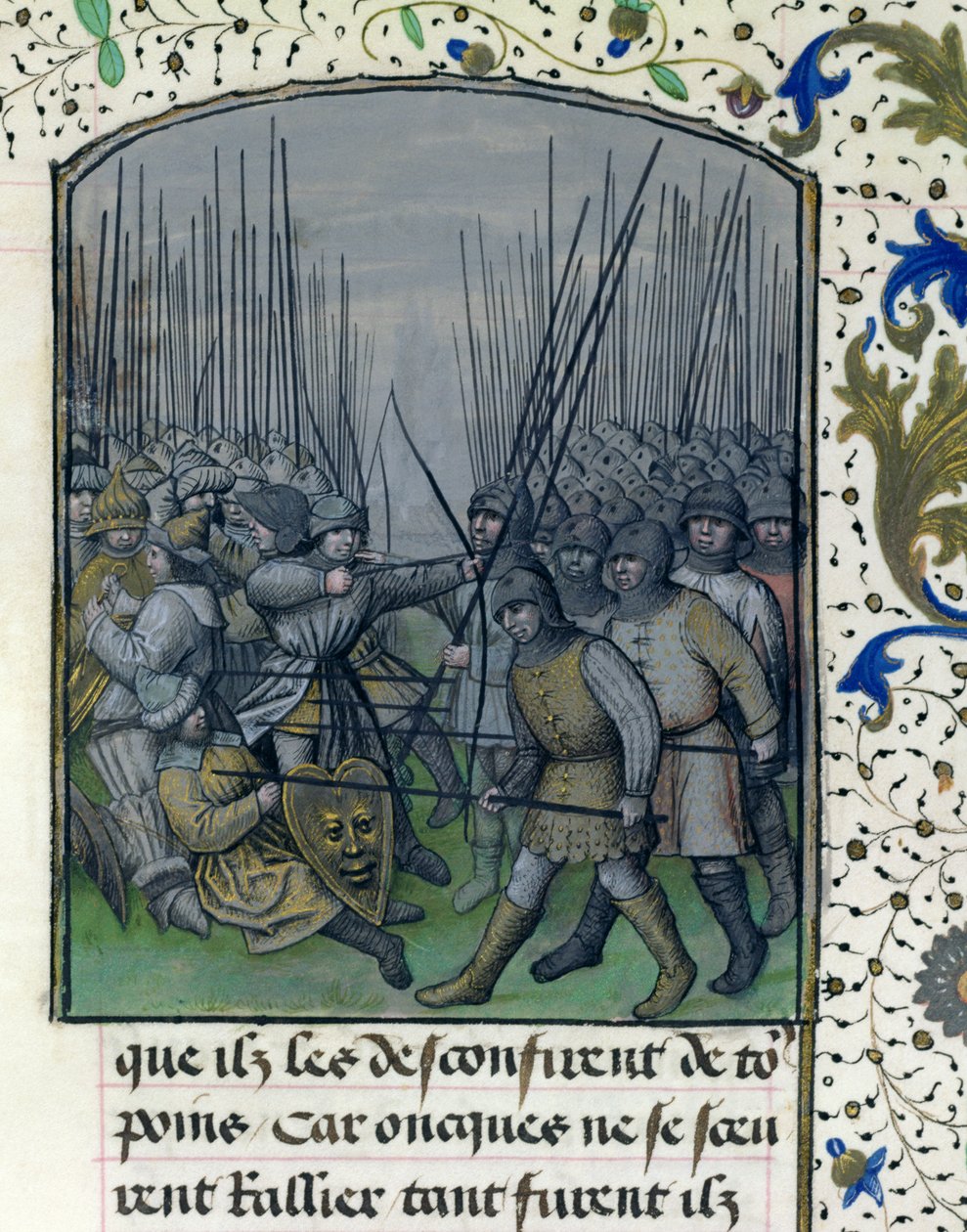 Ms 659 f.245 r. La batalla de Granada en 1343, 1477 de Master of Mary of Burgundy