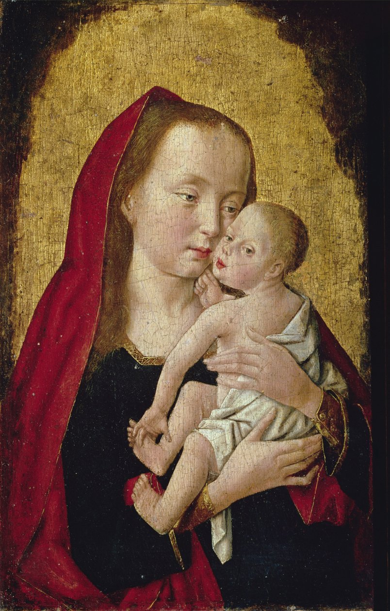 Madonna y el niño de Master of St. Giles