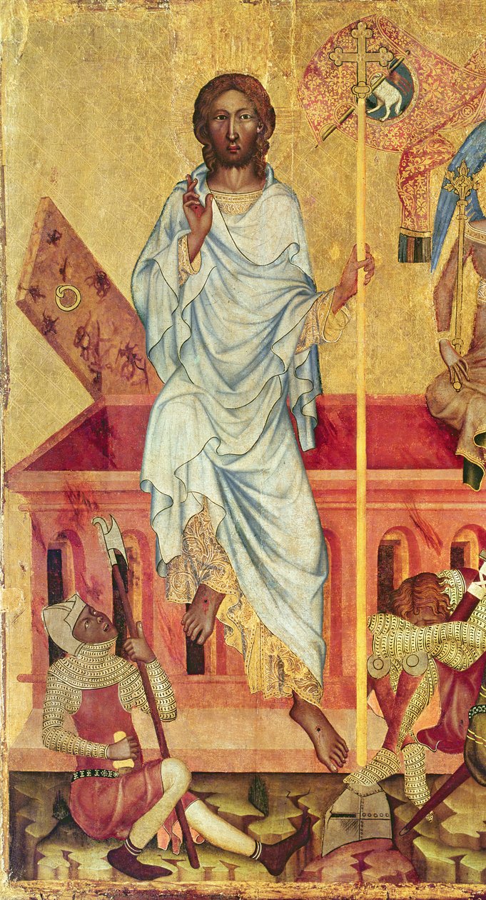 Resurrección de Cristo, c.1350 (detalle) de Master of the Cycle of Vyssi Brod
