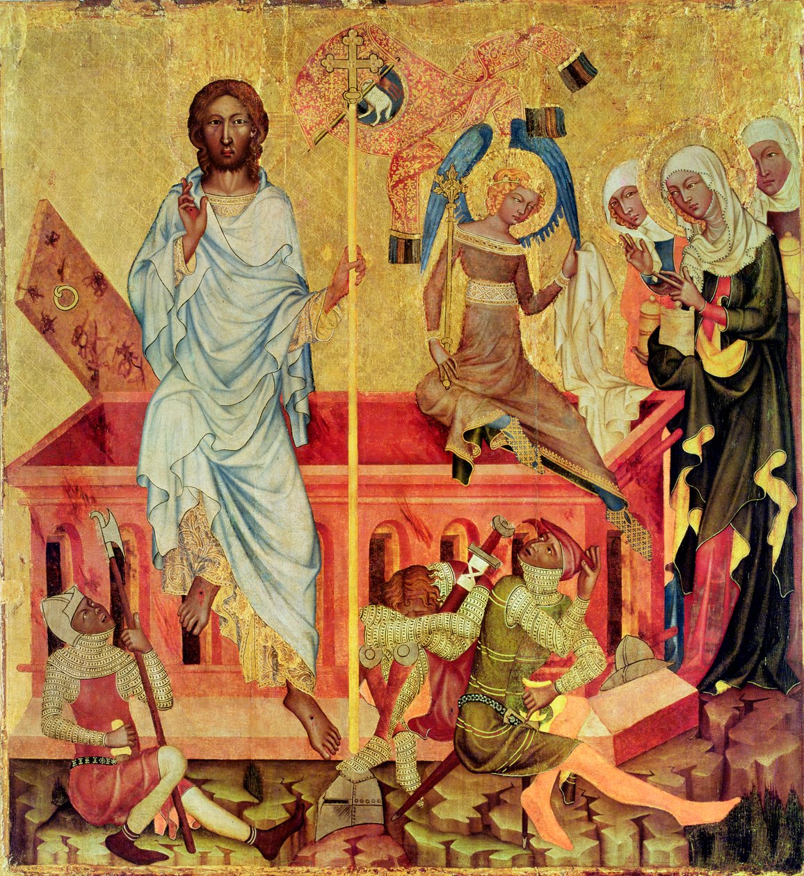 Resurrección de Cristo, c.1350 de Master of the Cycle of Vyssi Brod