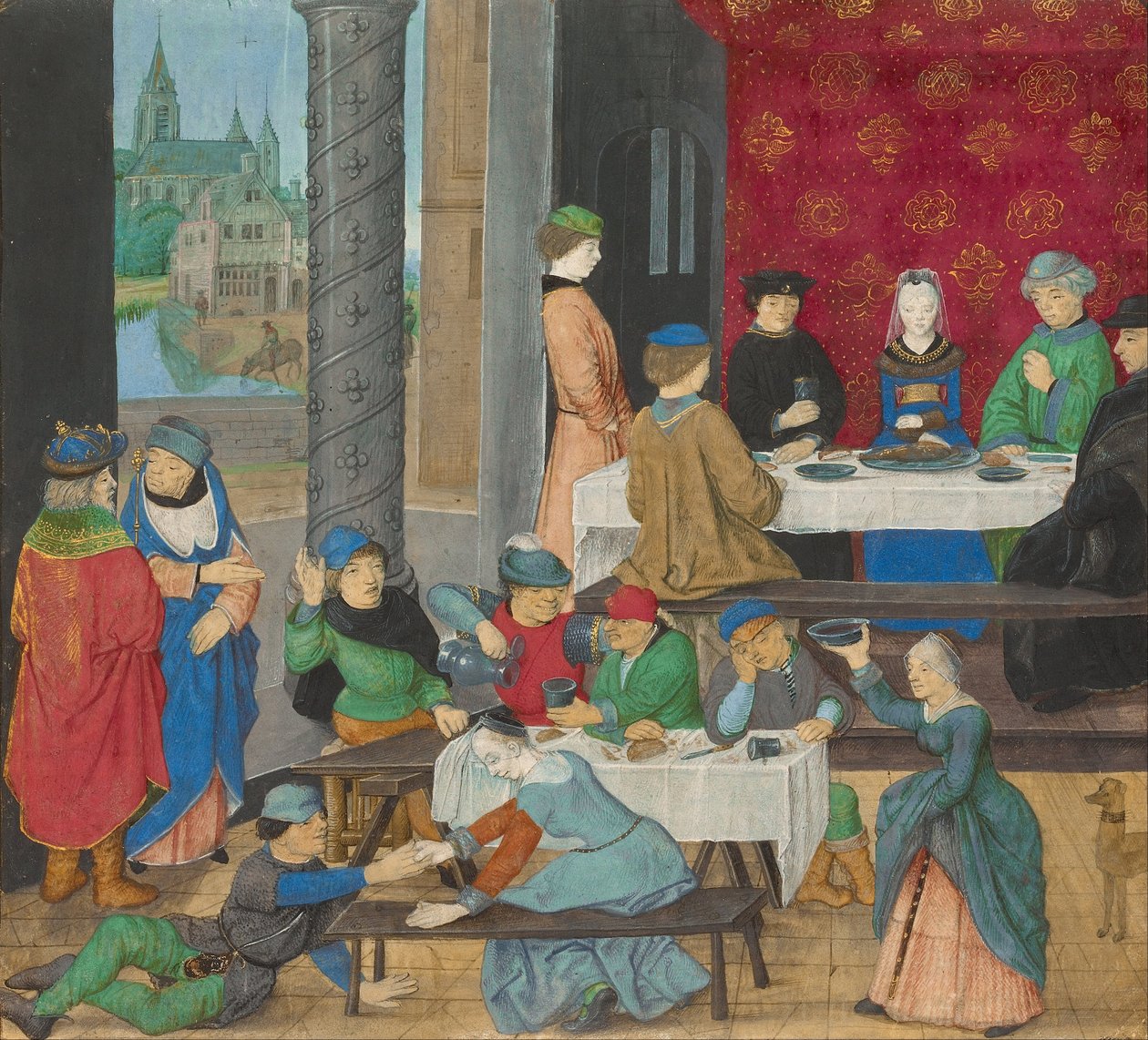 El templado y el intemperante de Master of the Dresden Prayer Book