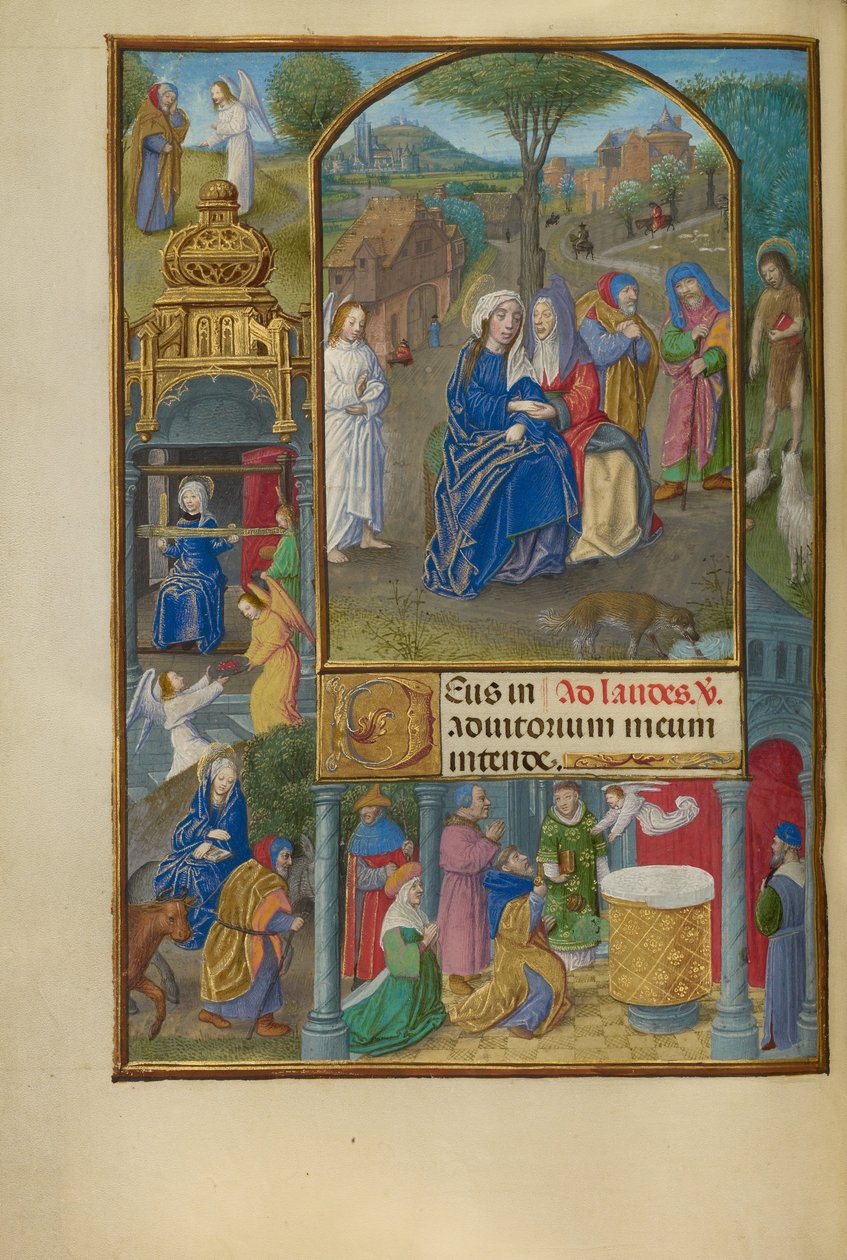 La visitación de Master of the Dresden Prayer Book