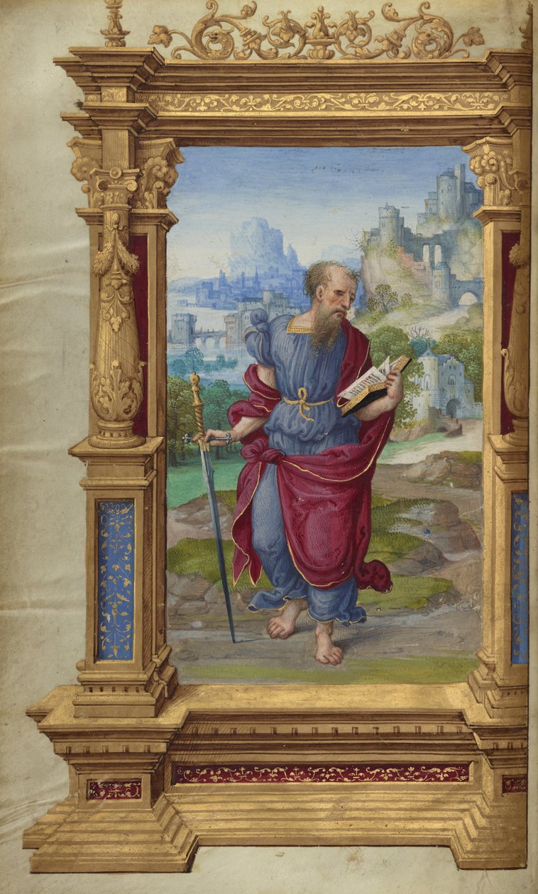 San Pablo de las Epístolas de Getty de Master of the Getty Epistles