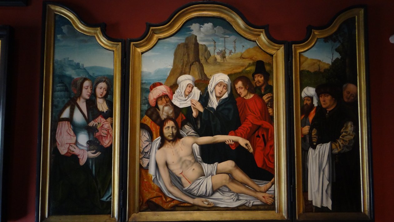 Tríptico de la Crucifixión de Master of the Holy Blood