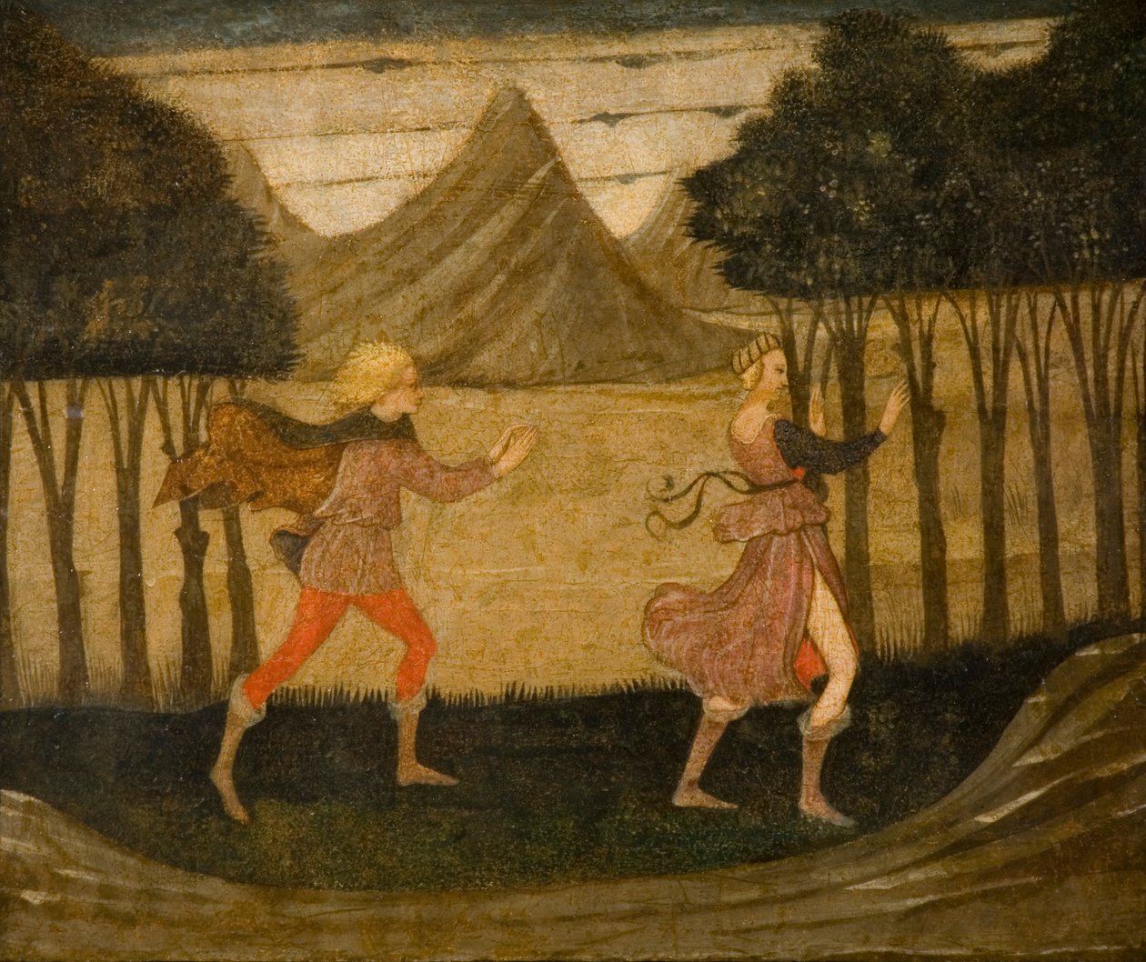 Dafne perseguida por Apolo (detalle) de Master of the Judgement of Paris