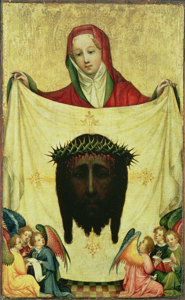 Santa Verónica con el sudario de Cristo, c.1420 de Master of the Munich St. Veronica