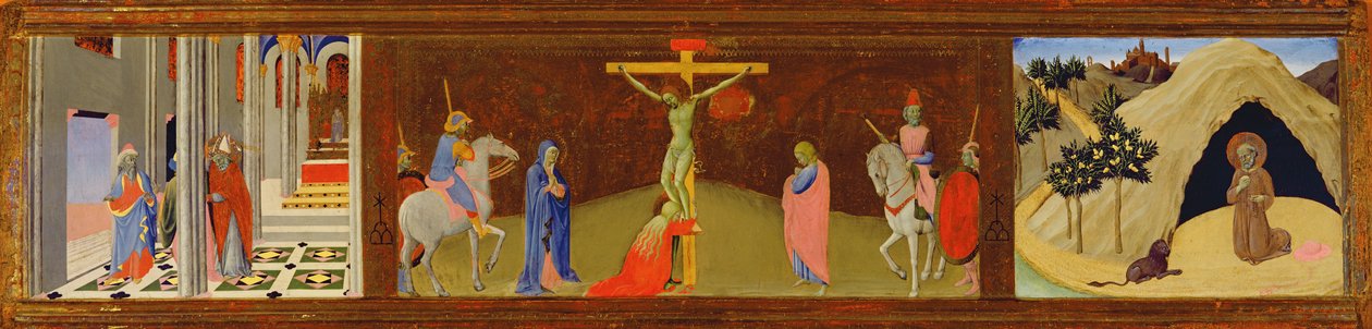 Tríptico de la Crucifixión, 1436 de Master of the Osservanza