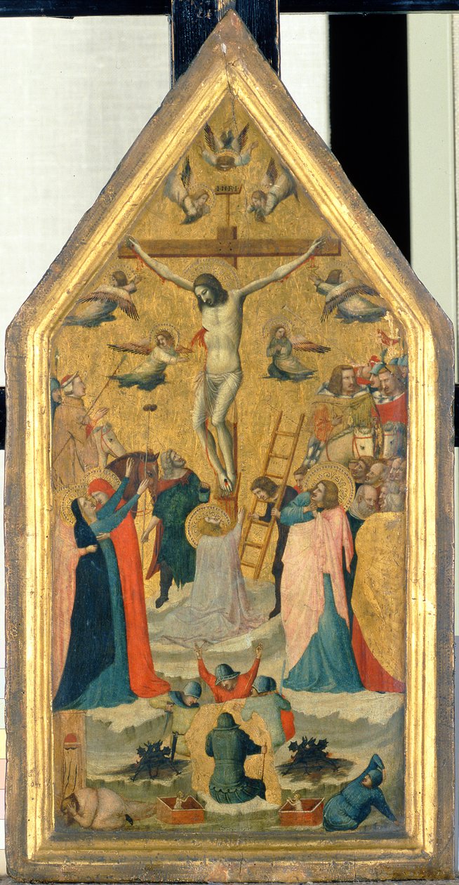 La crucifixión de Cristo de Master of the School of Rimini