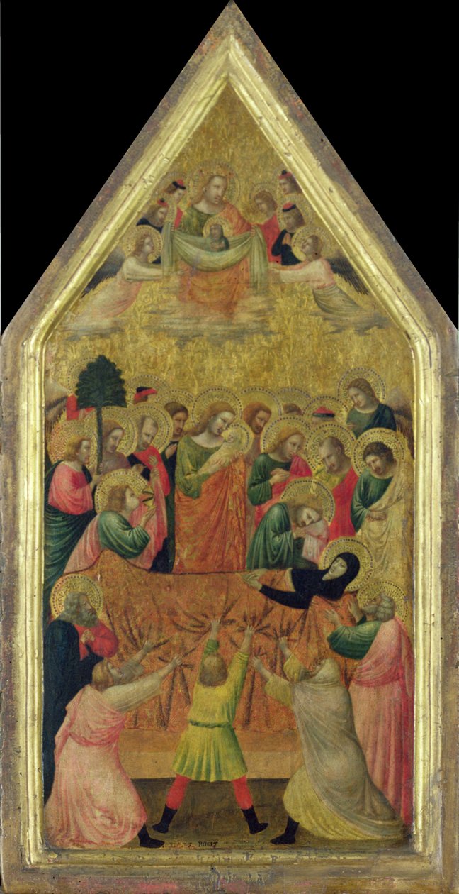 La Muerte de la Virgen de Master of the School of Rimini