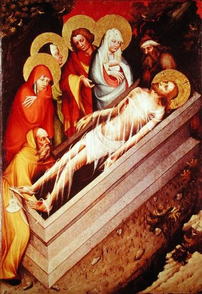 El entierro (detalle) de Master of the Trebon Altarpiece