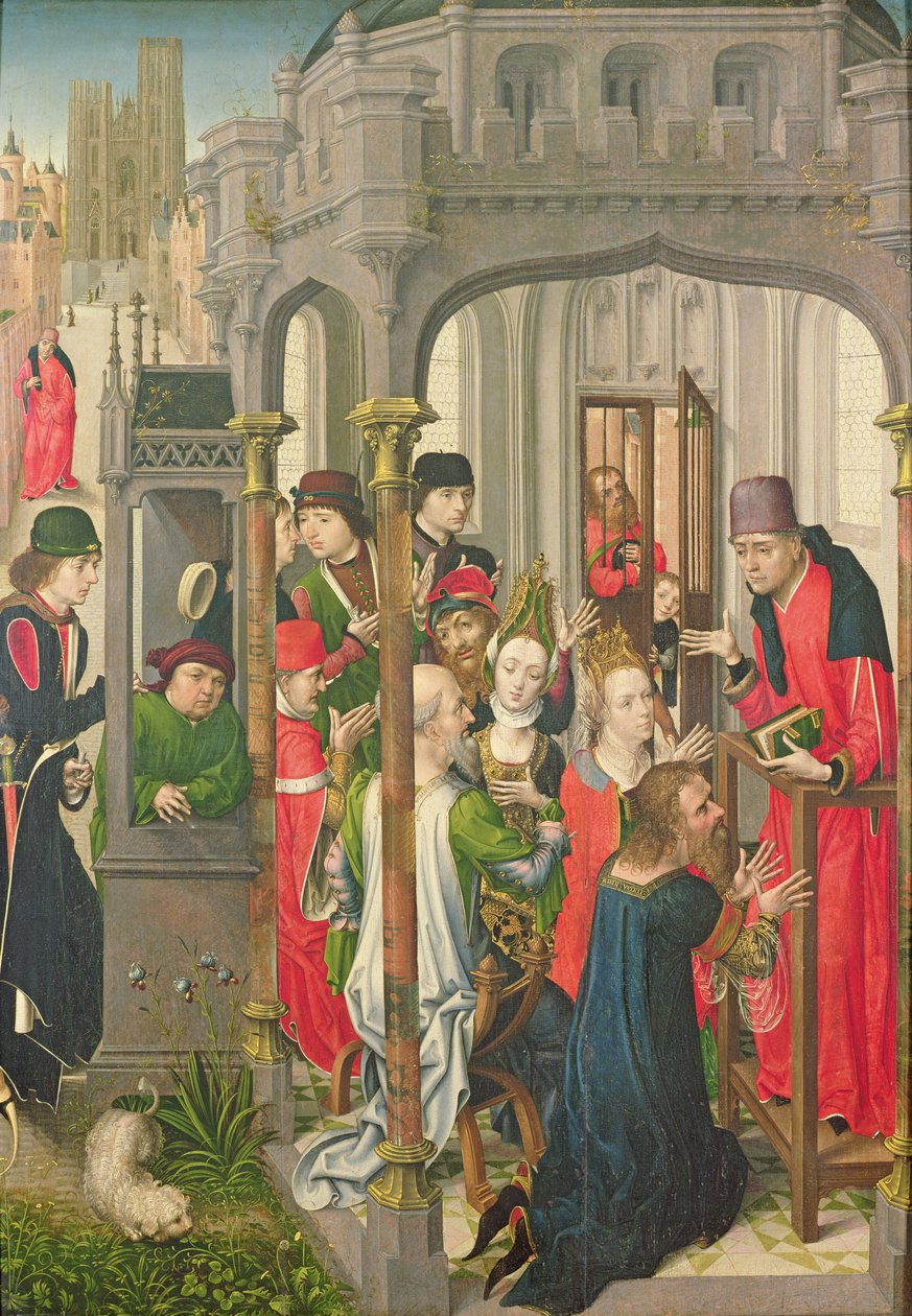 Enseñanza Pastoral, c.1470 de Master of the View of St. Gudule