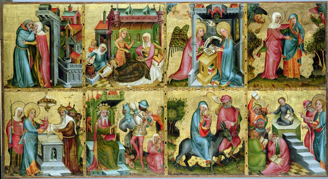 El Altar de Buxtehude, panel central, 1400-10 de Master Bertram of Minden