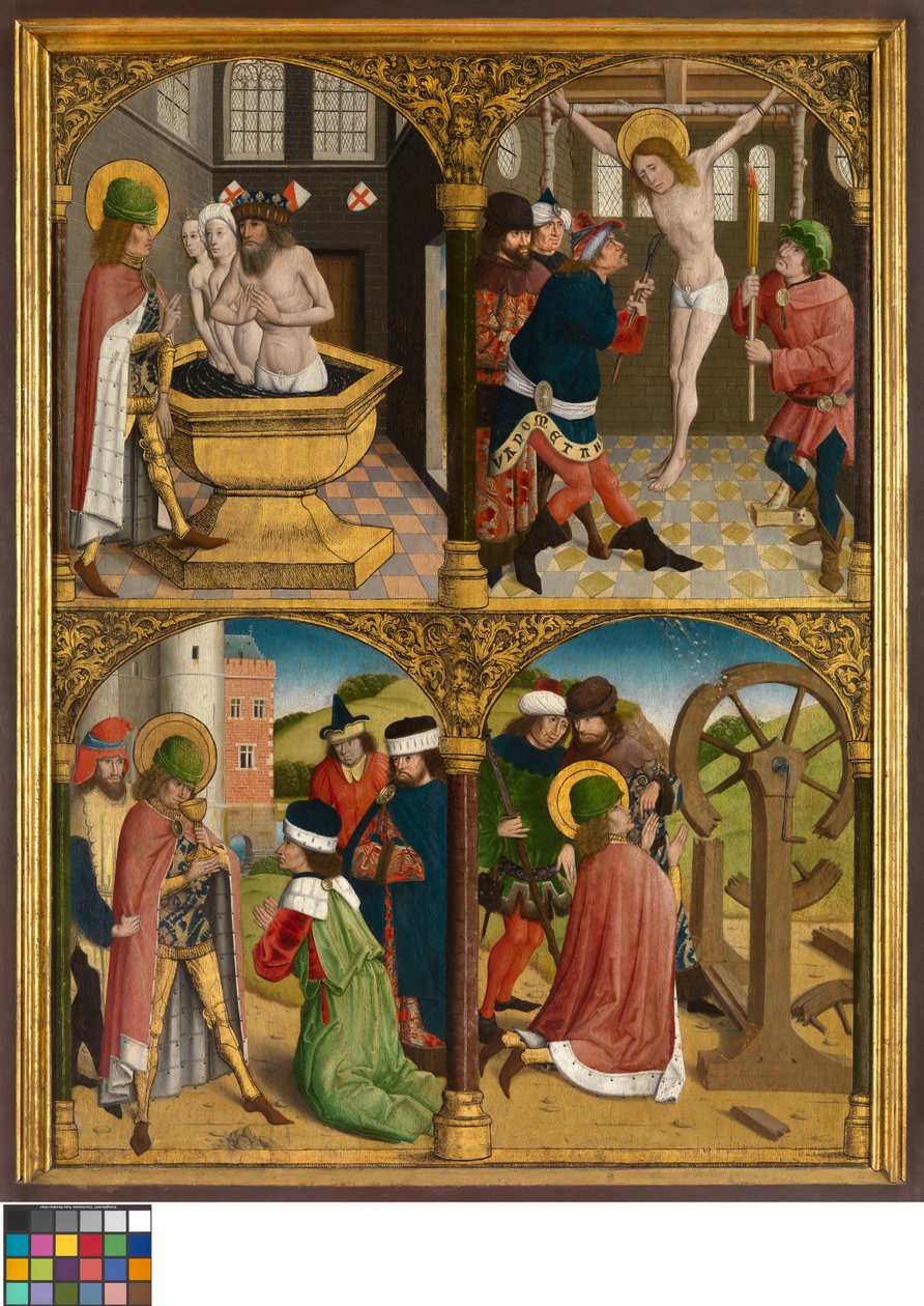 La leyenda de San Jorge, c.1500-10 (óleo sobre tabla) de Master Bruges