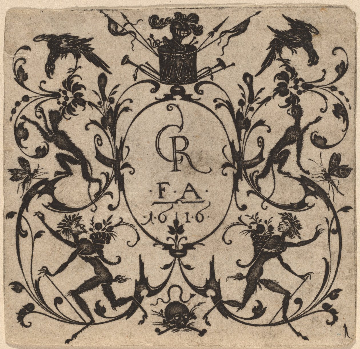 Ornamento con grotesco de Master CR