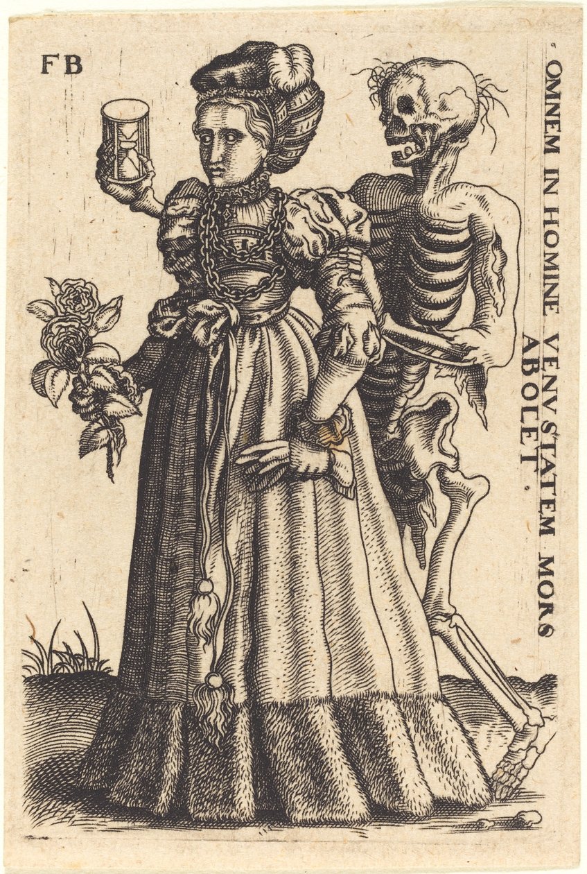 Joven mujer y la muerte de Master F.B.