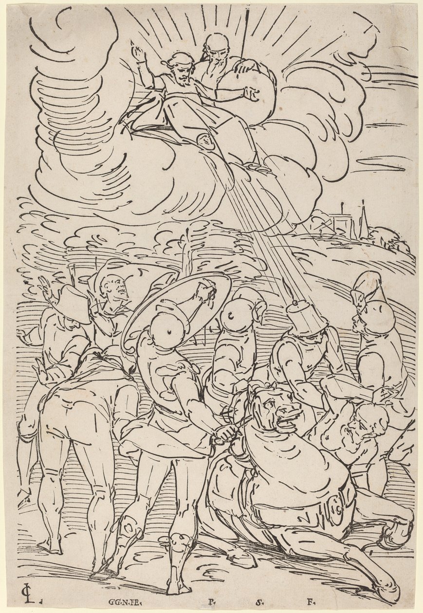La conversión de San Pablo de Master G.G.N. after Luca Cambiaso