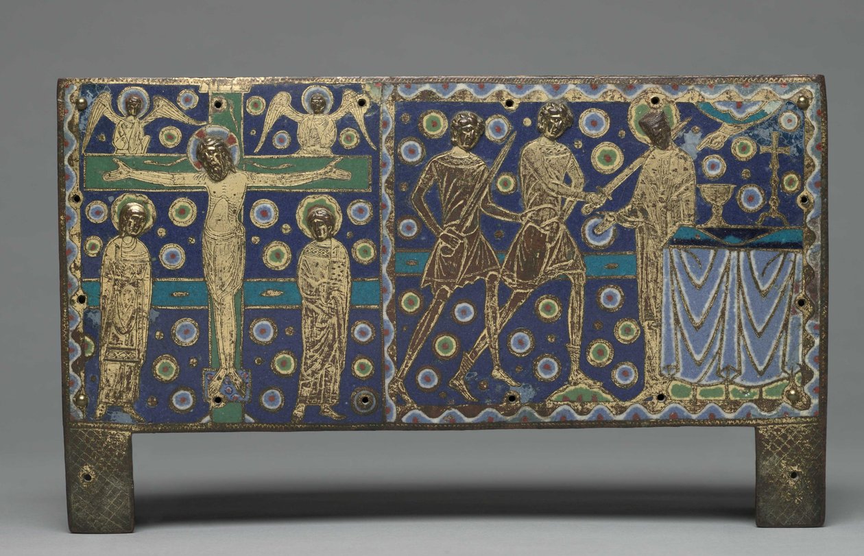 Placa de un relicario para las reliquias de Santo Tomás Becket, 1220-1225 de Master G. Alpais