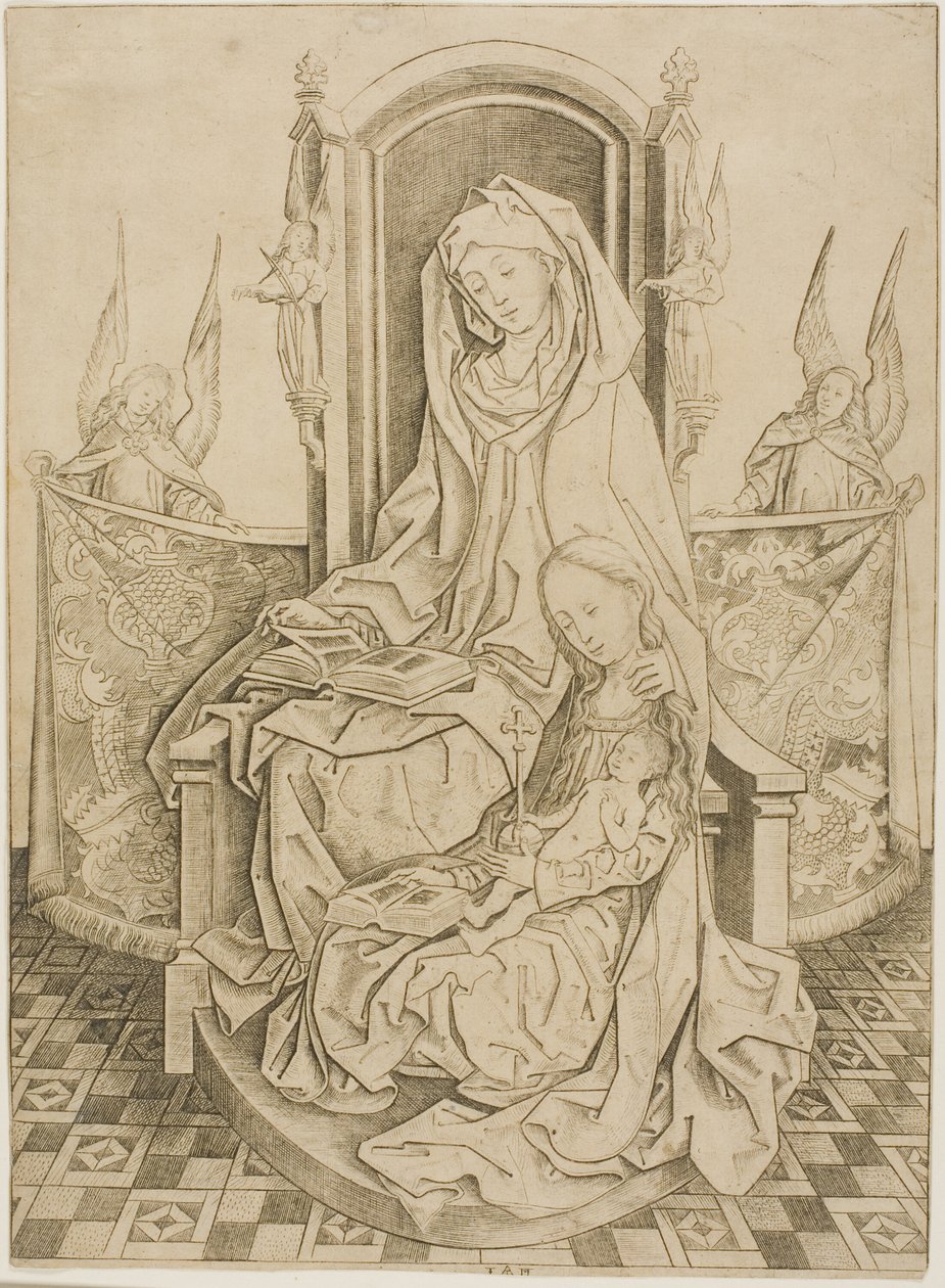 Santa Ana, la Virgen y el Niño de Master I.A.M. of Zwolle