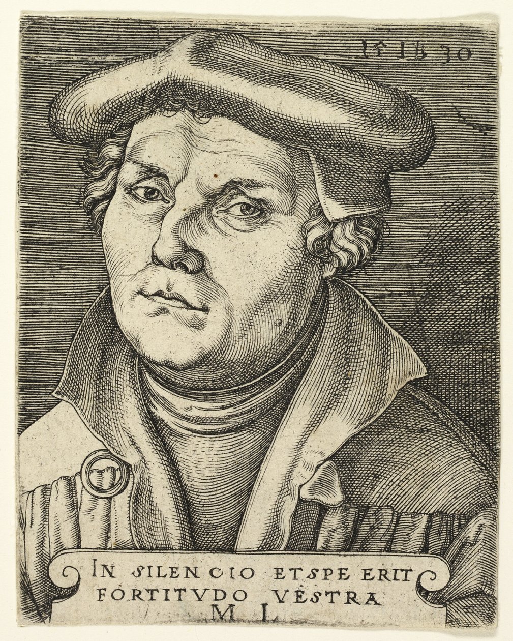 Retrato de Martín Lutero de Master I.B.