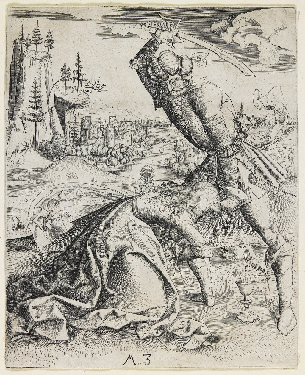 Decapitación de Santa Bárbara, c. 1501 de Master MZ