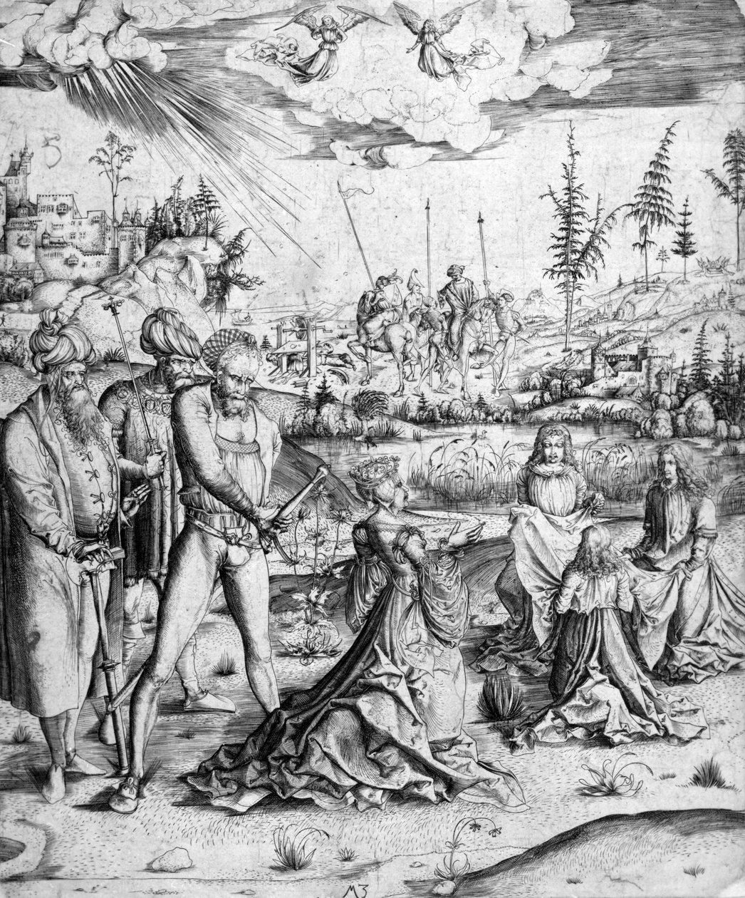 El martirio de Santa Catalina, c.1500-03 de Master MZ