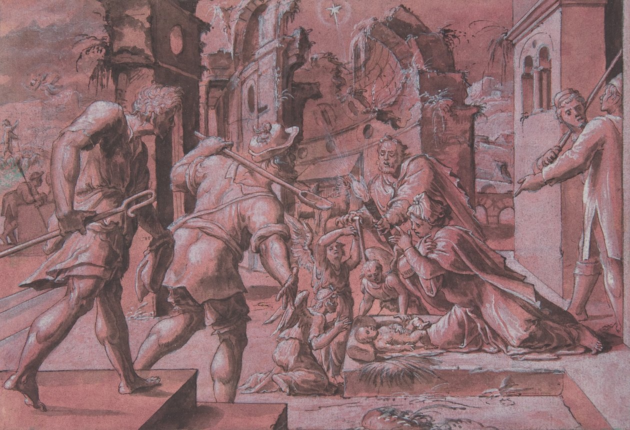 Adoración de los pastores de Master Of The Liechtenstein Adoration