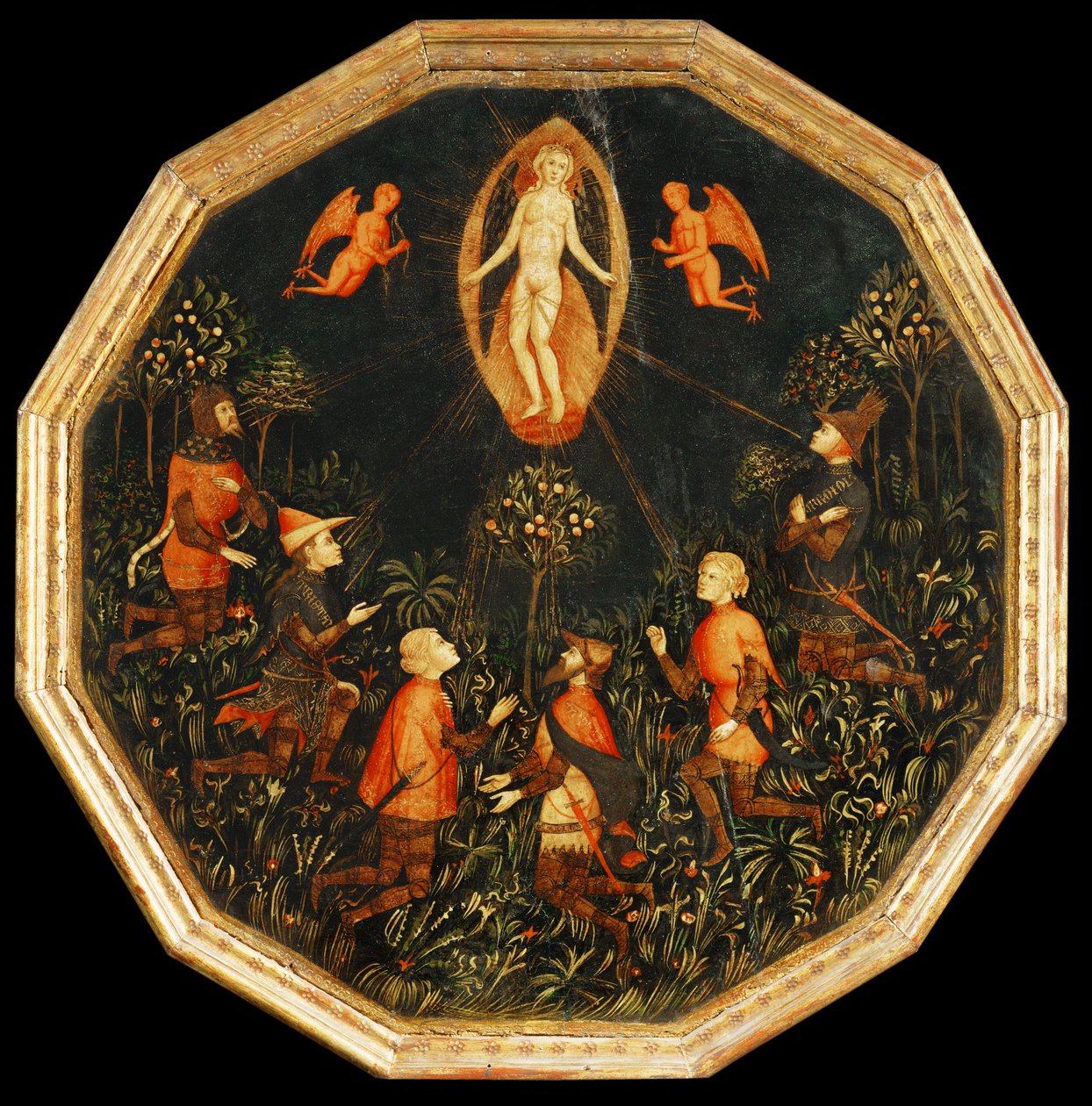 El triunfo de Venus, venerada por seis amantes legendarios, primera mitad del siglo XV ... de Master Taking of Tarento