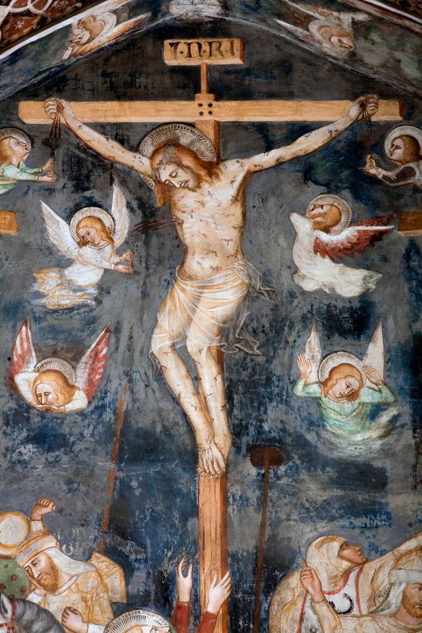 La Crucifixión (detalle) de Master Trecentesco of Sacro Speco School