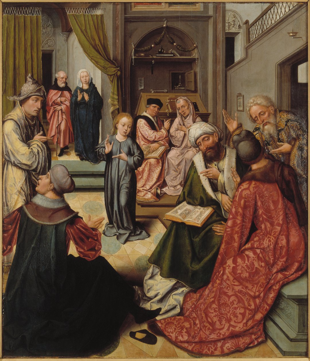 Cristo entre los doctores, 1515 de Master of 1518.
