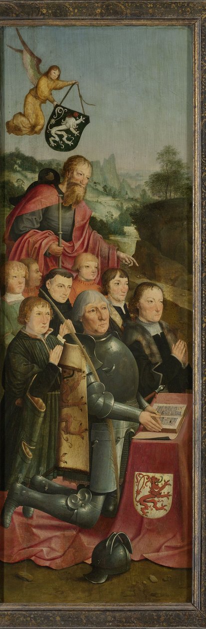 Panel conmemorativo con ocho retratos masculinos de Master of Alkmaar
