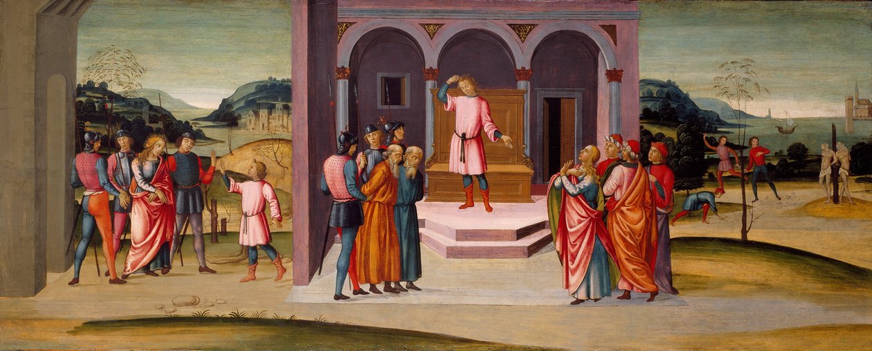 Daniel salvando a Susana, el juicio de Daniel y la ejecución de los ancianos de Master of Apollo and Daphne