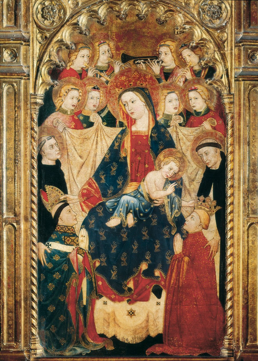 Retablo de la Virgen del Arzobispo Don Sancho Rojas (siglos XIV-XV) (detalle) de Master of Archbishop Don Sancho Rojas