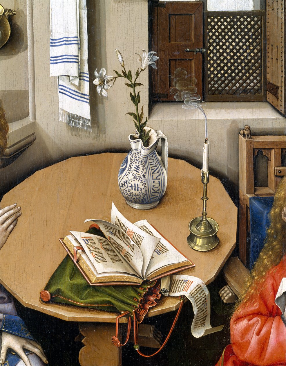 Tríptico de la Anunciación (Retablo de Merode), c.1427-32 de Master of Flémalle