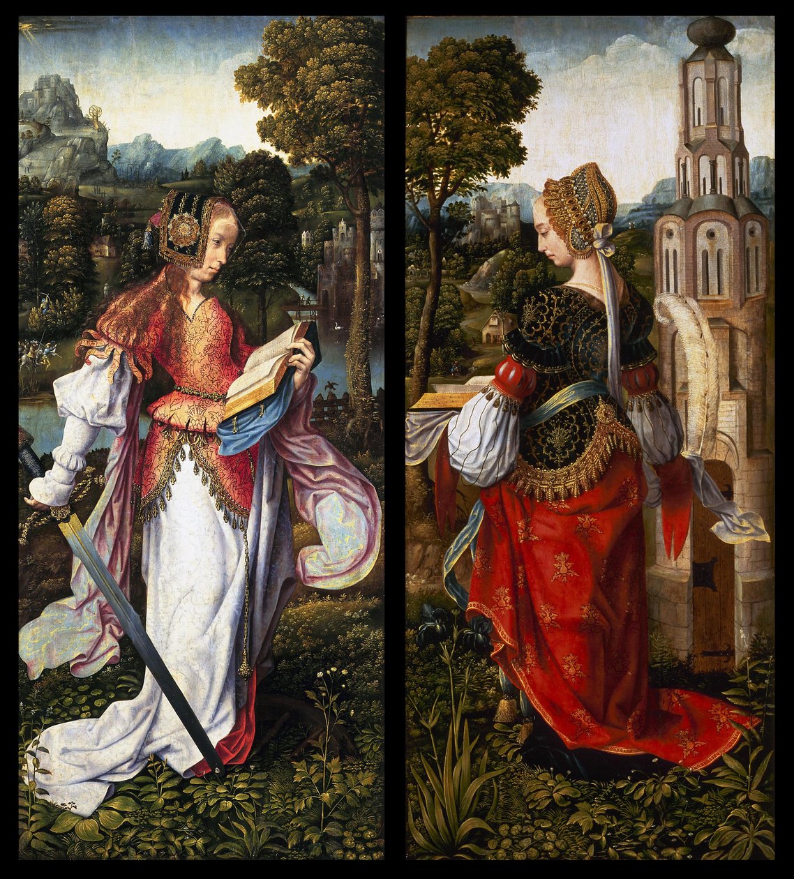 Santas Catalina y Bárbara de Master of Frankfurt
