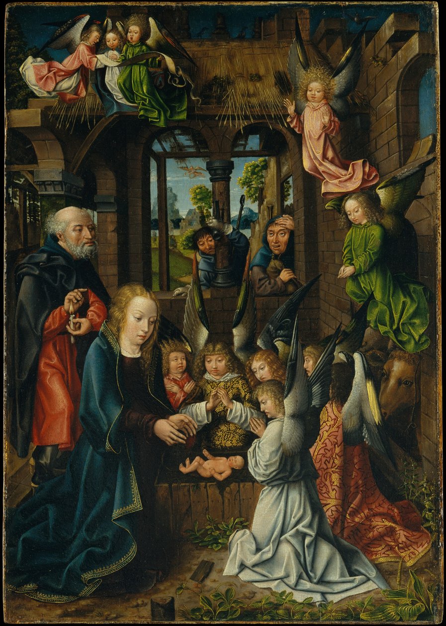 La Adoración del Niño Jesús de Master of Frankfurt