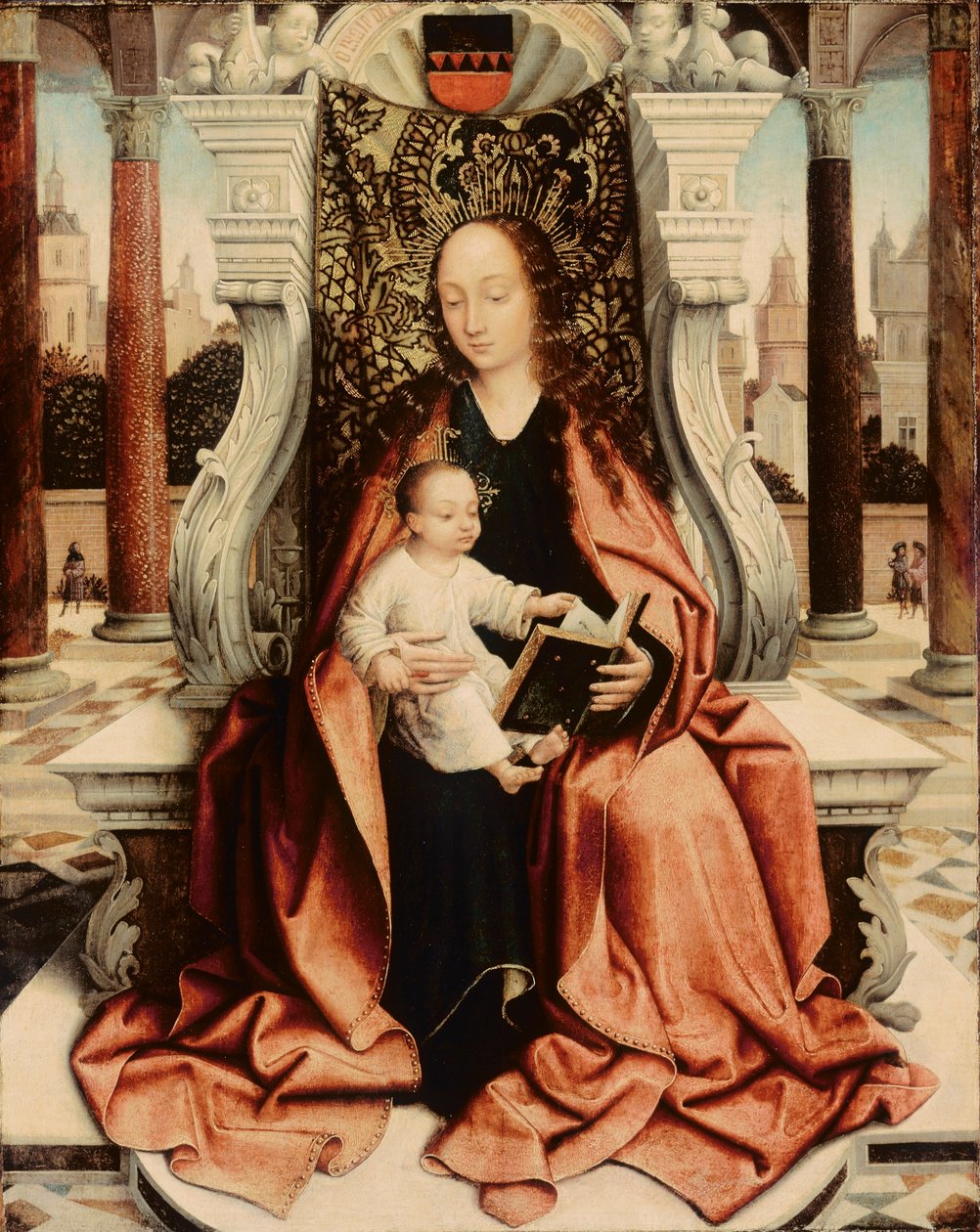 La Virgen Entronizada de Master of Frankfurt