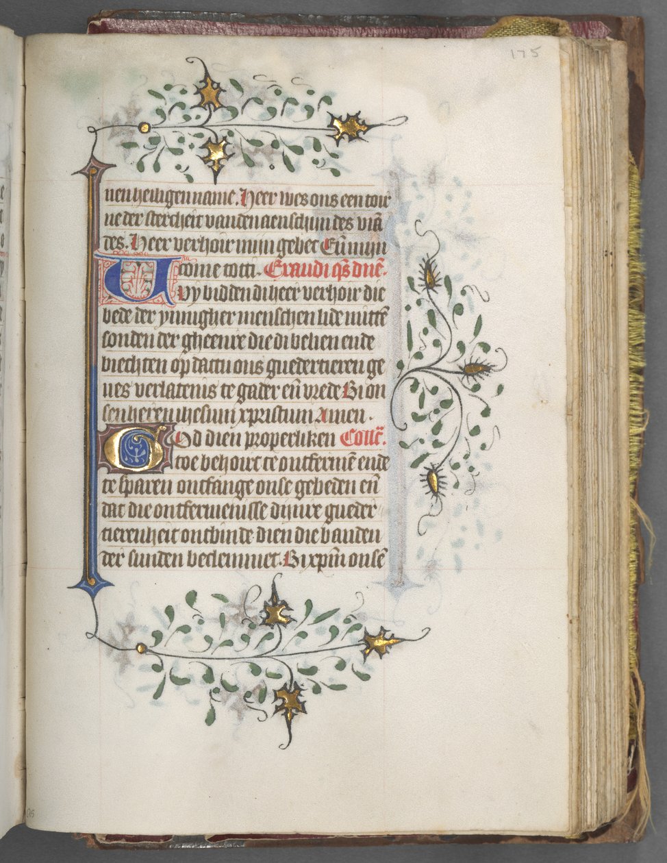 Libro de Horas Uso de Utrecht: fol. 175r, Texto, c. 1460-1465 de Master of Gijsbrecht van Brederode